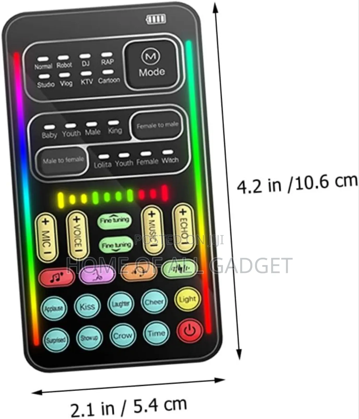 I9 Voice Changer - Portable Live Sound Card With Adjustable