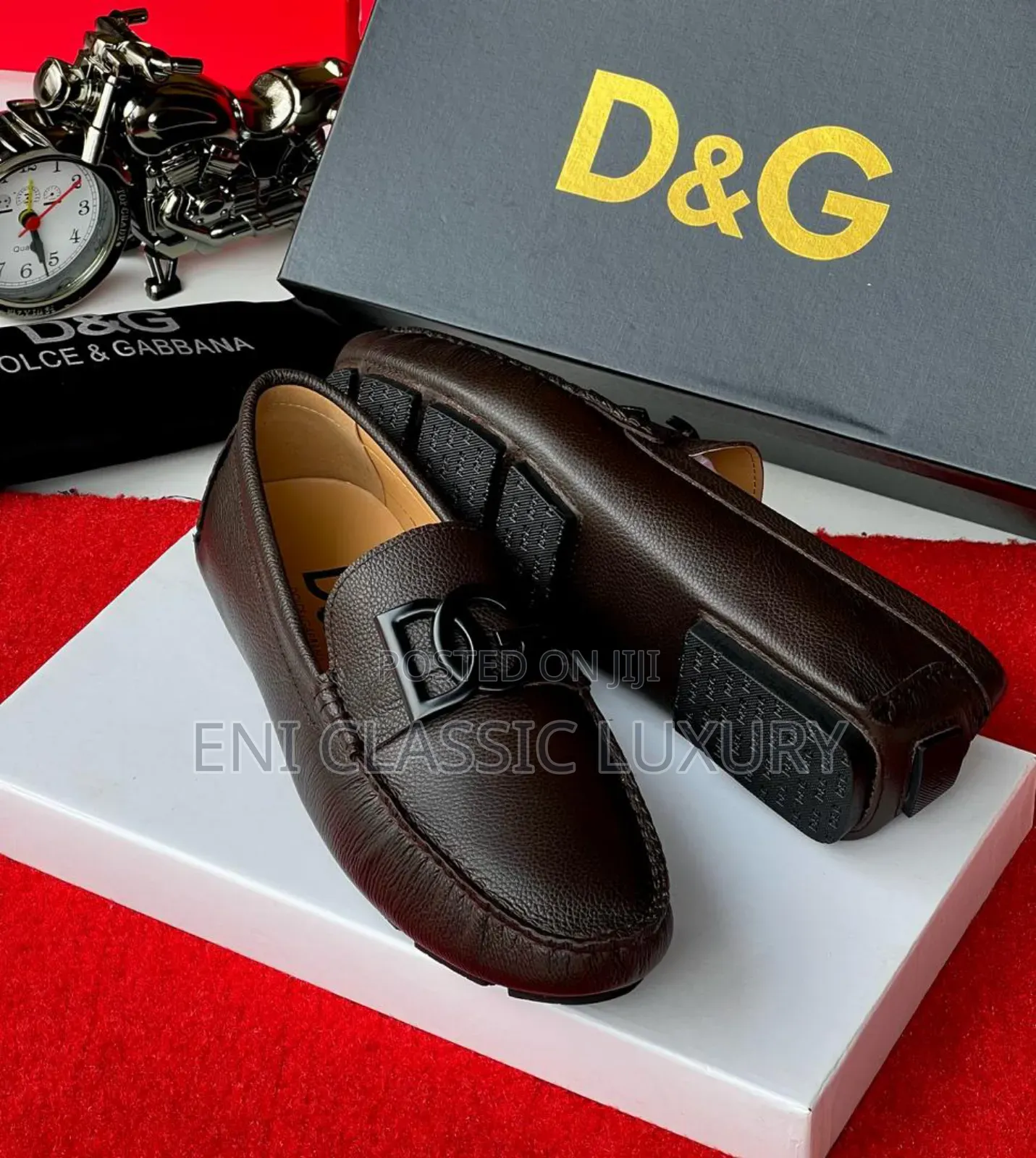 Original Luxury Leather Shoes Dolce Gabbana Available
