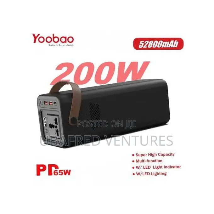 Yoobao En200w Portable Power Station Powerbank - 52800mah