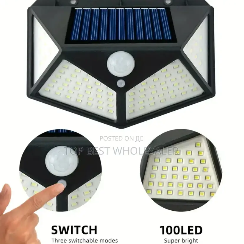 Led Solar Powered Wall Light, Outdoor,