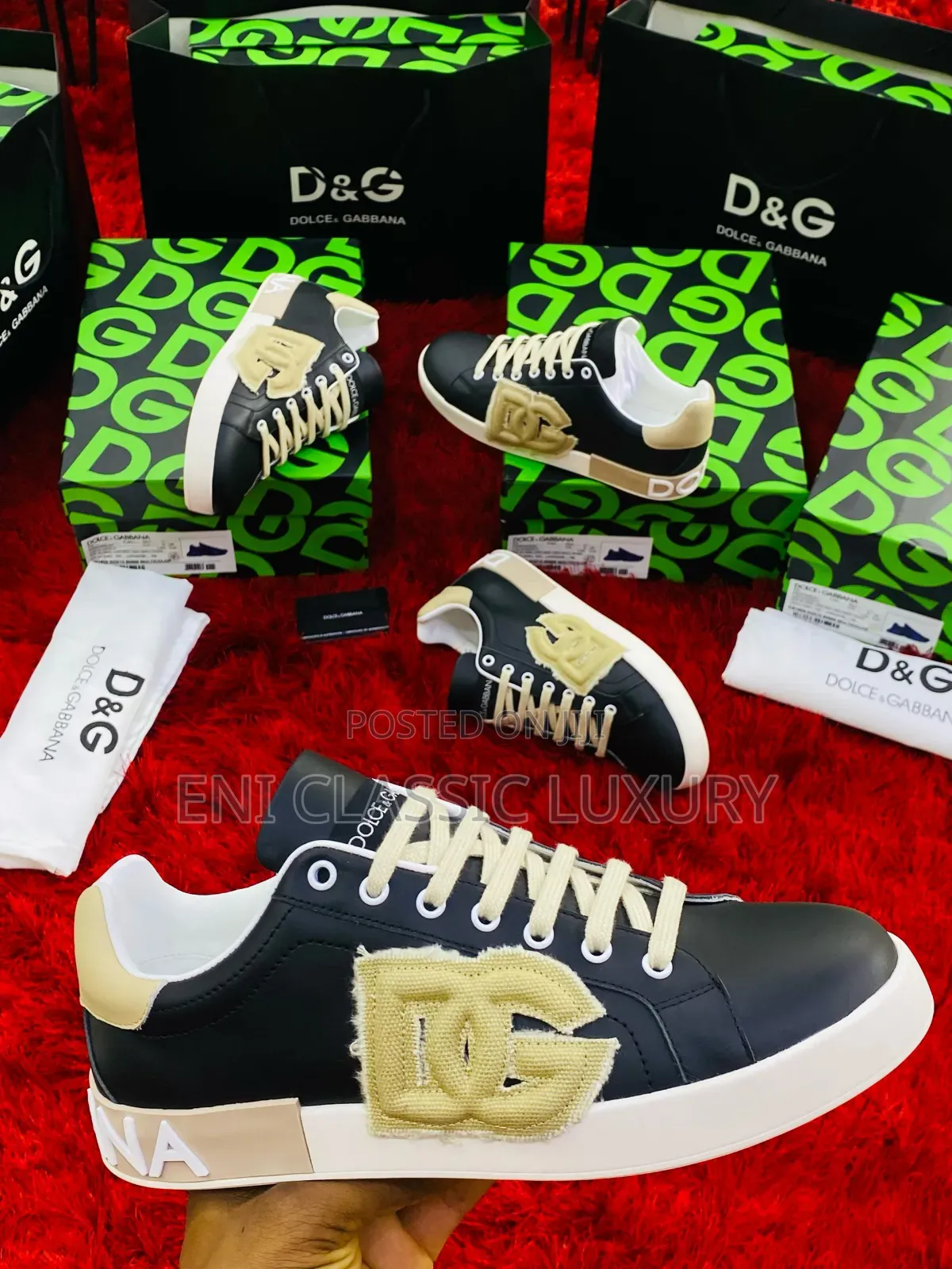 Original Luxury Men's Sneakers Dolce & Gabbana Available