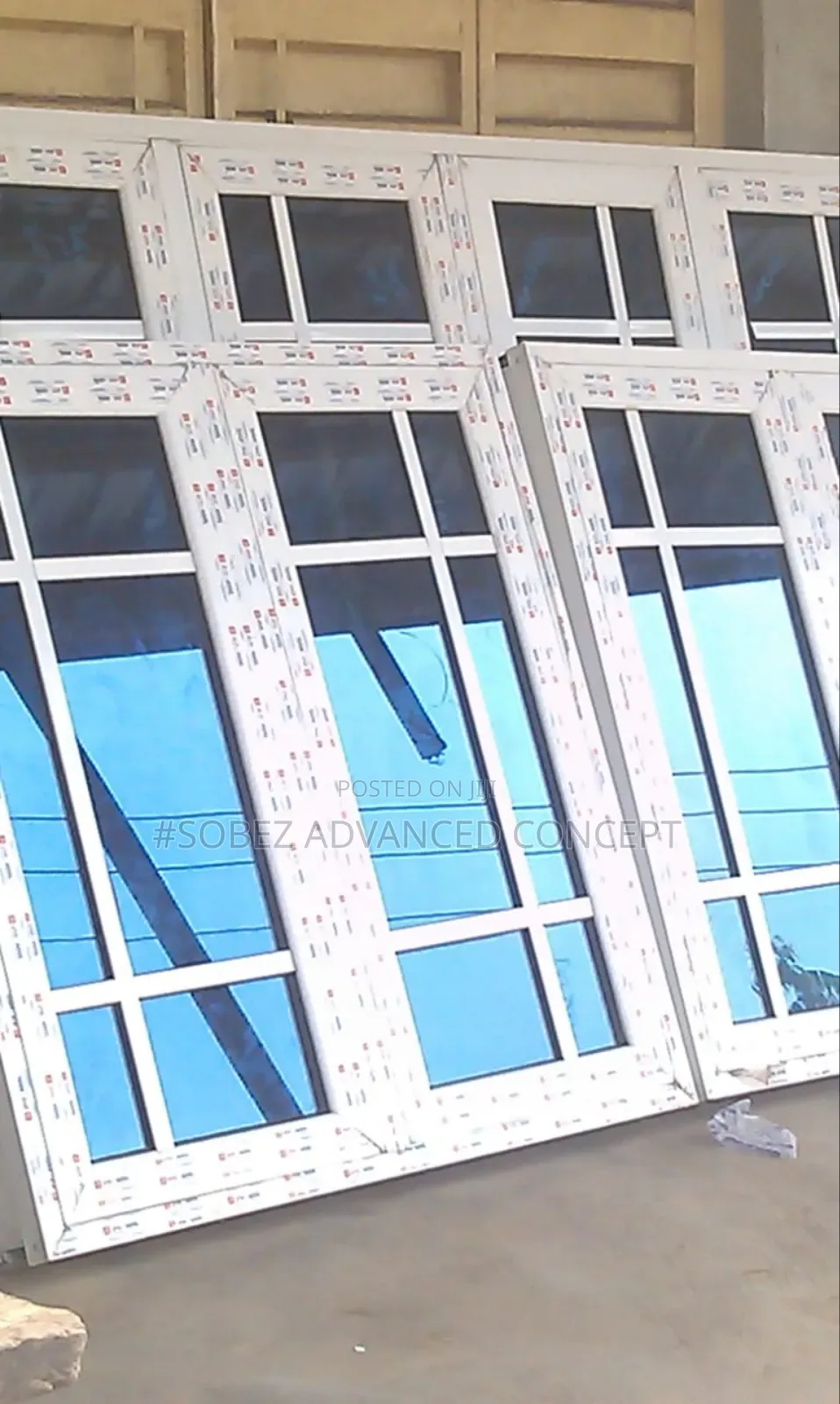White Coloured Casement Aluminum Windows