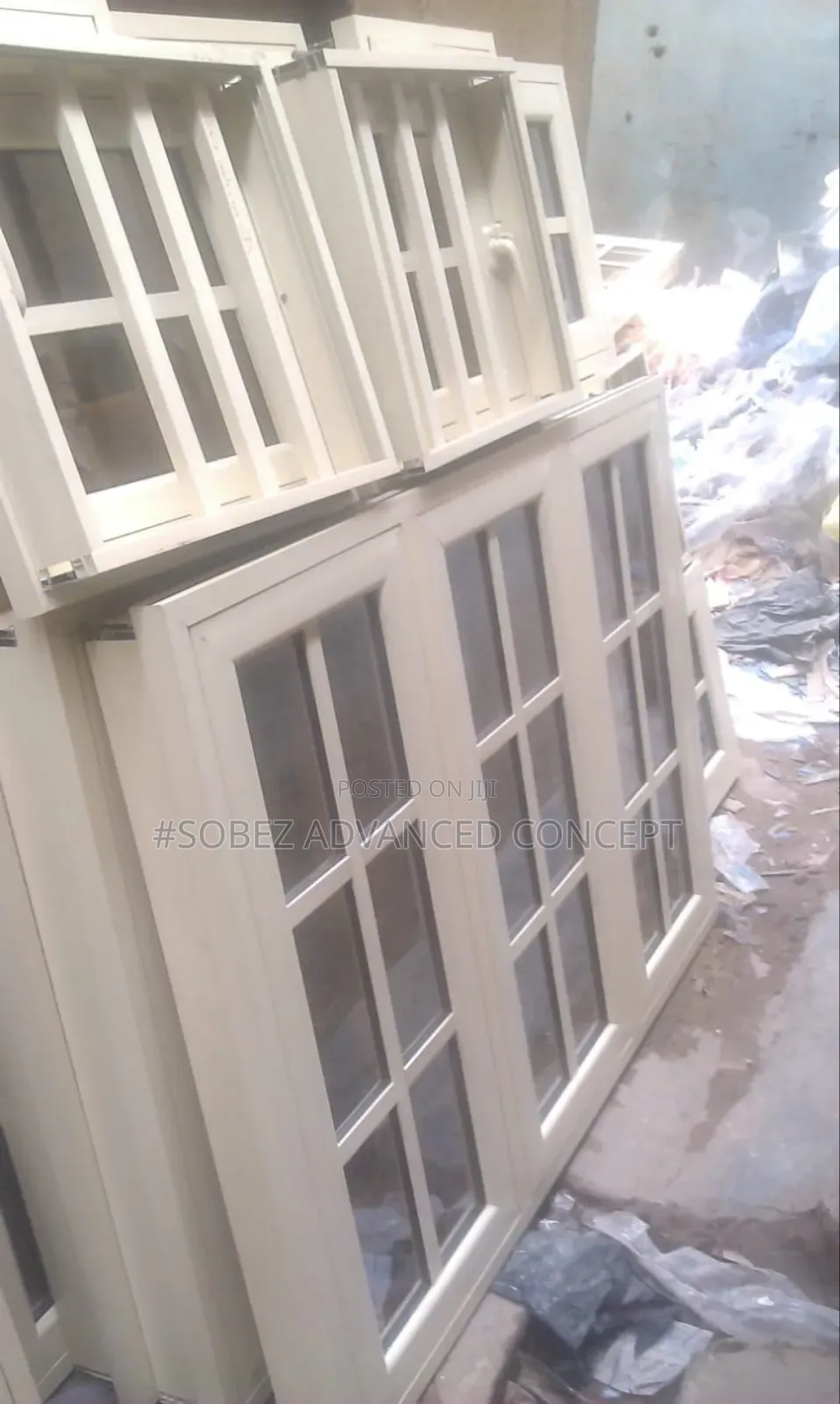 Casement Aluminum Windows With Nets