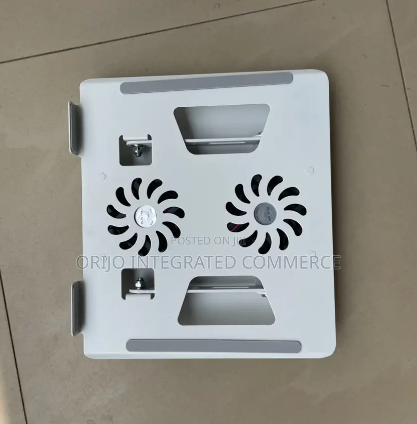 360 Rotatable Dual Fan Laptop Metal Stand (12-17 Inches)