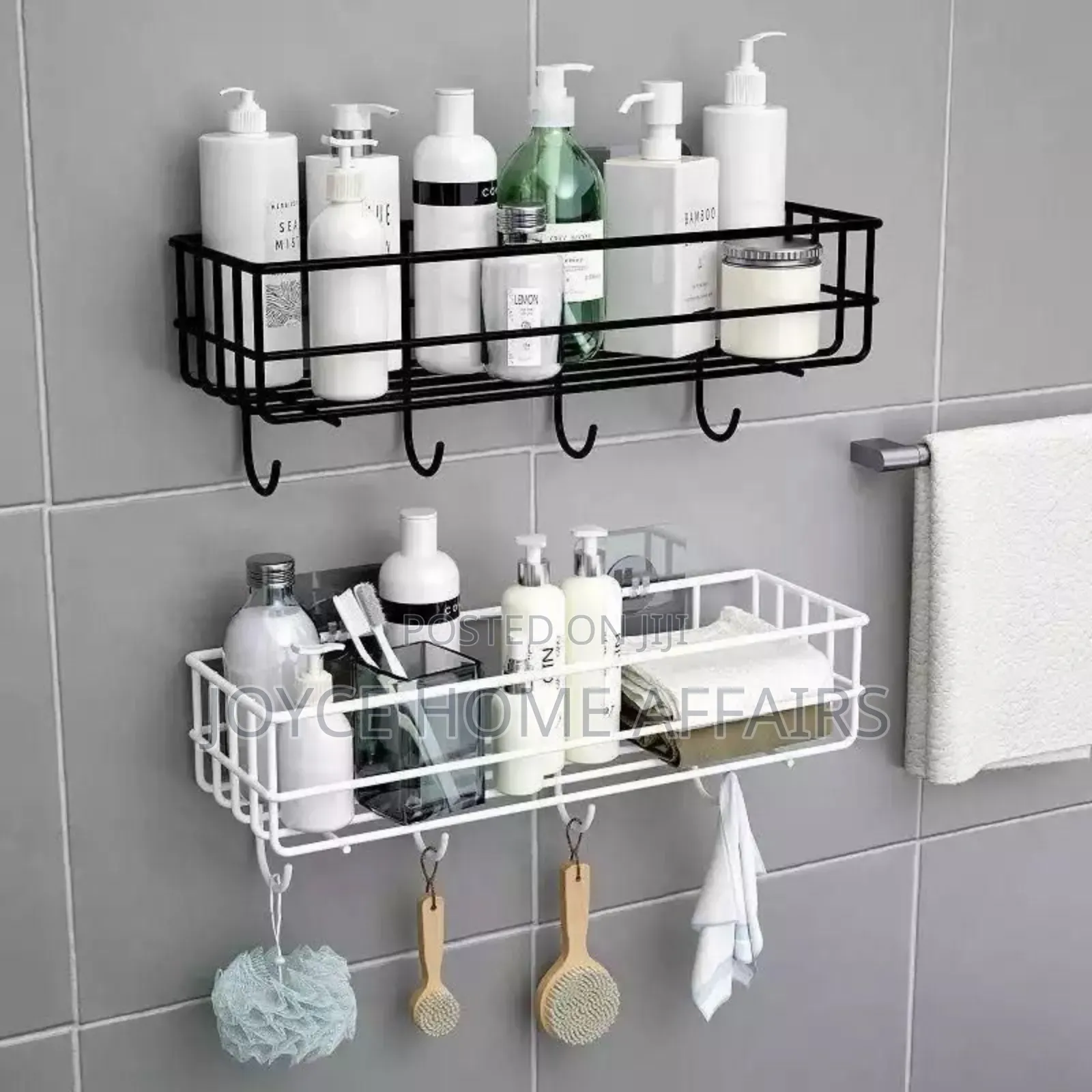 Cream and Bathroom Rack