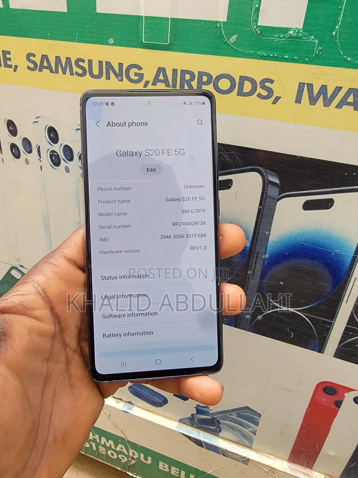 Samsung Galaxy S20 FE 128 GB Black