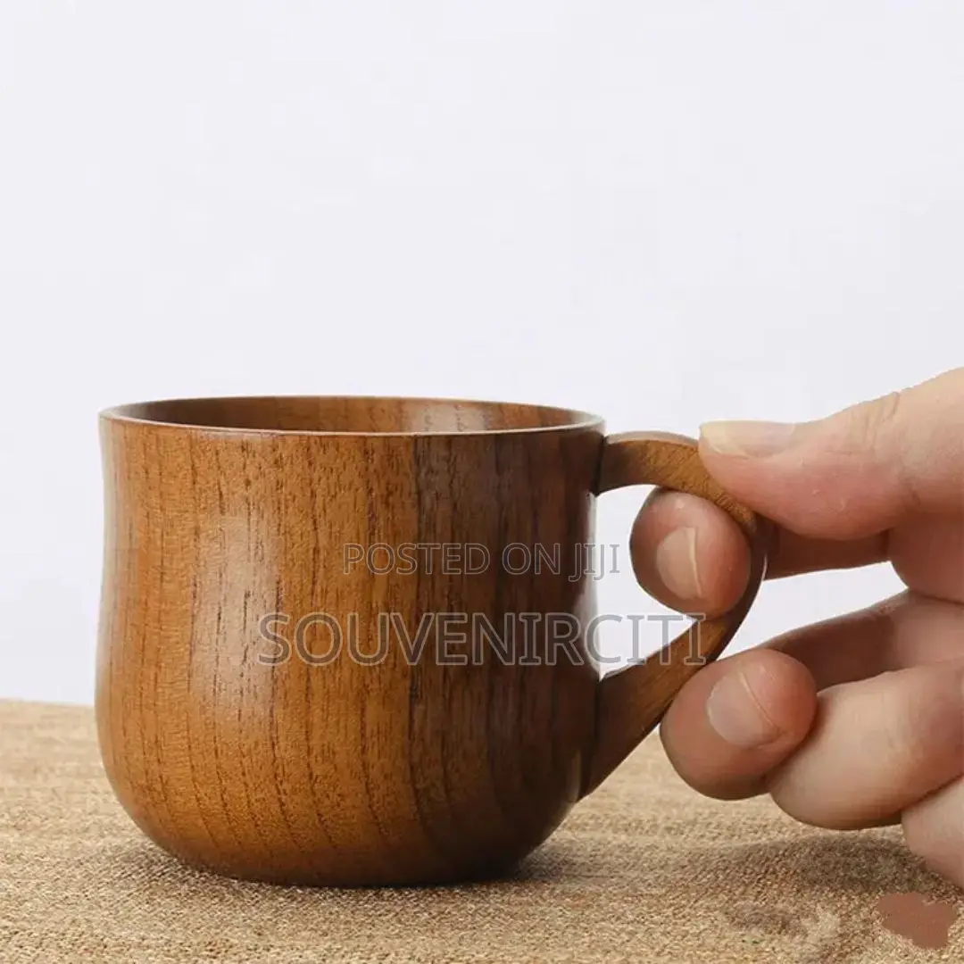 Acacia Solid Wooden Mug,For Beer,Tea or Coffee