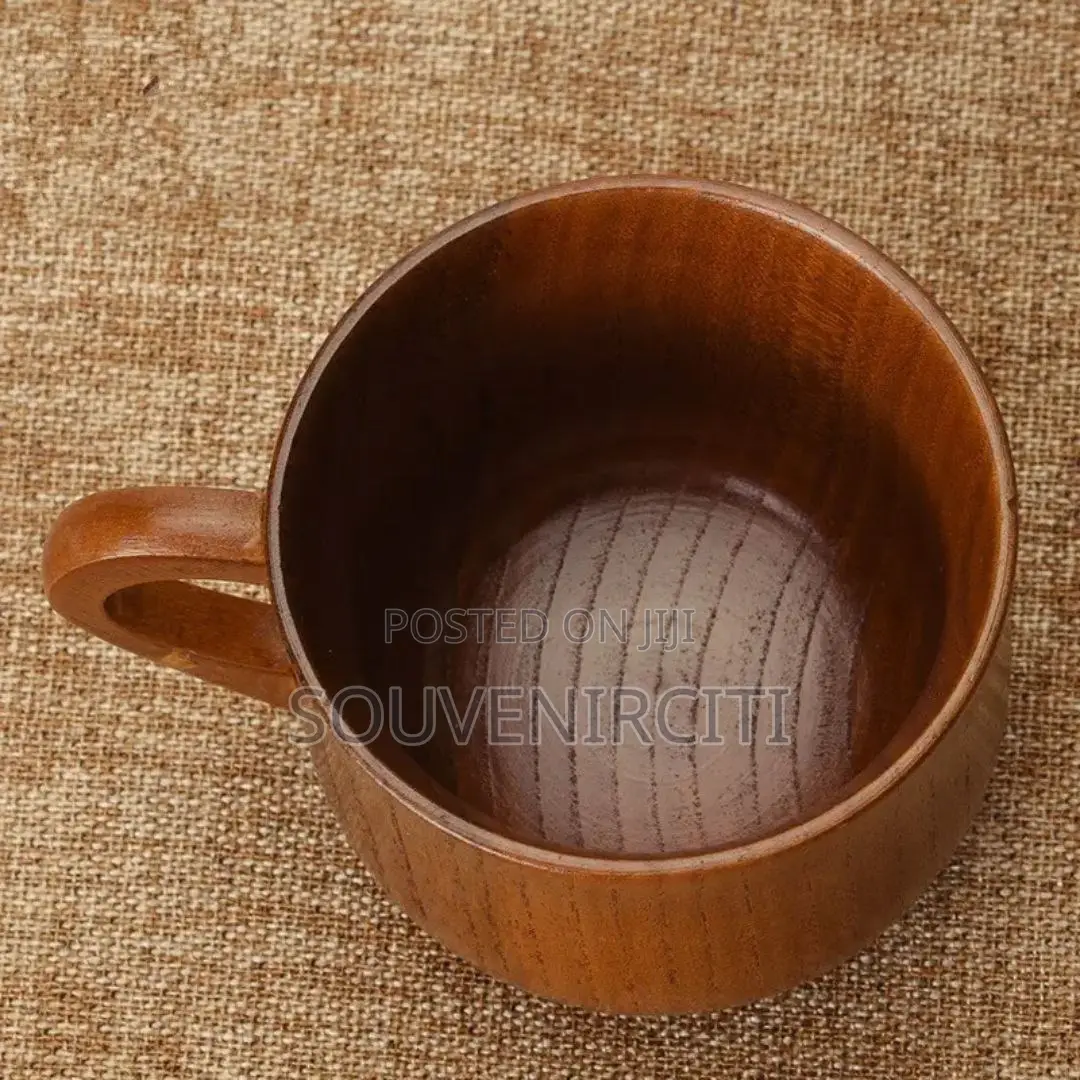 Acacia Solid Wooden Mug,For Beer,Tea or Coffee