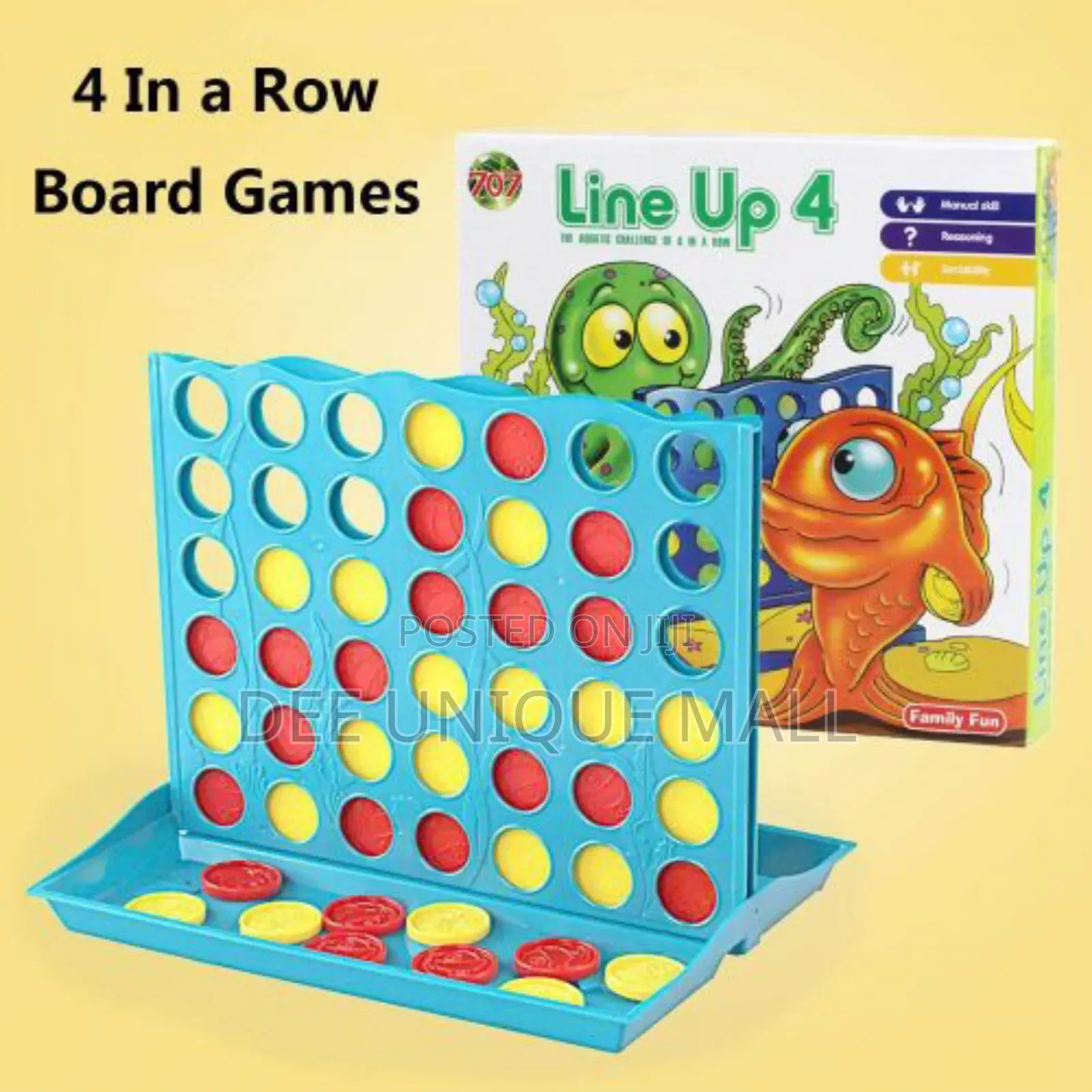 Connect 4 Classic Grid,4 in a Row Game.For Family Friends