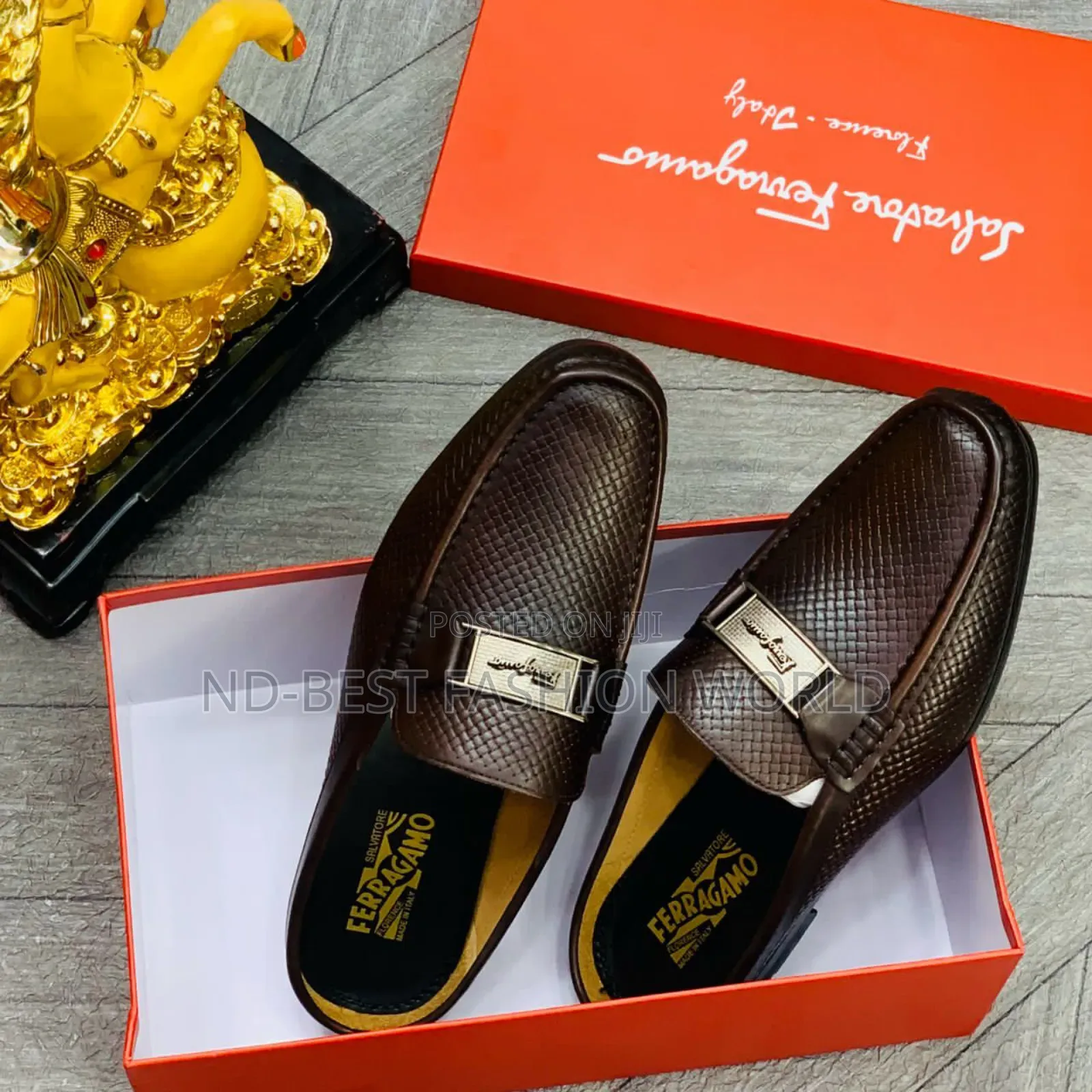 Casual Leather Half Shoe