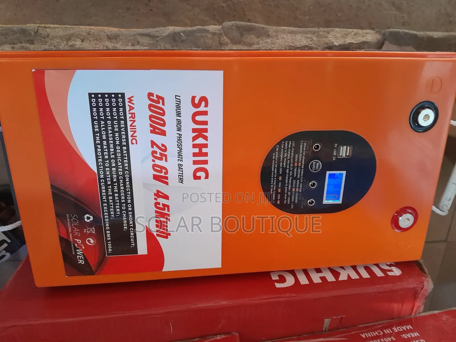 4.5kwh 500ah 25.6v Sukhig Lithium Ion Battery