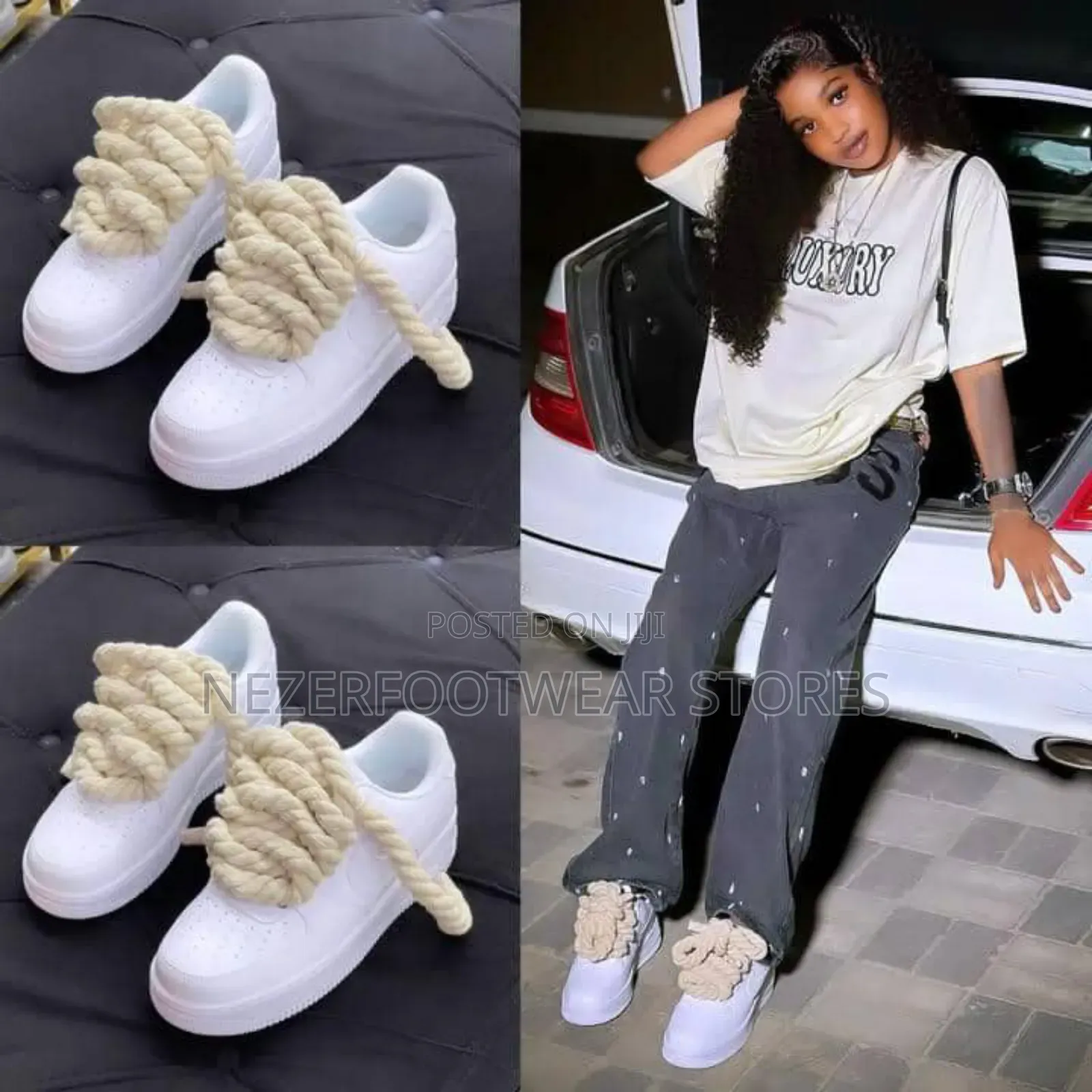 Newest Nike Airforce1 Big Chunky "12mm" Lace