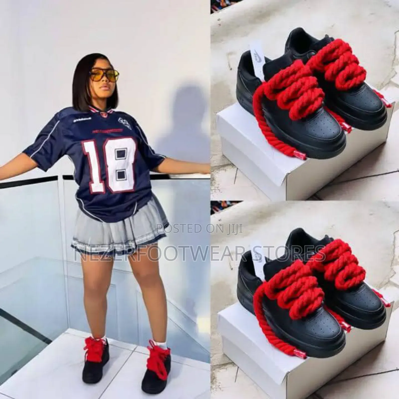 Multi Colour Biggest Chunky Rope Nike Sneakers.