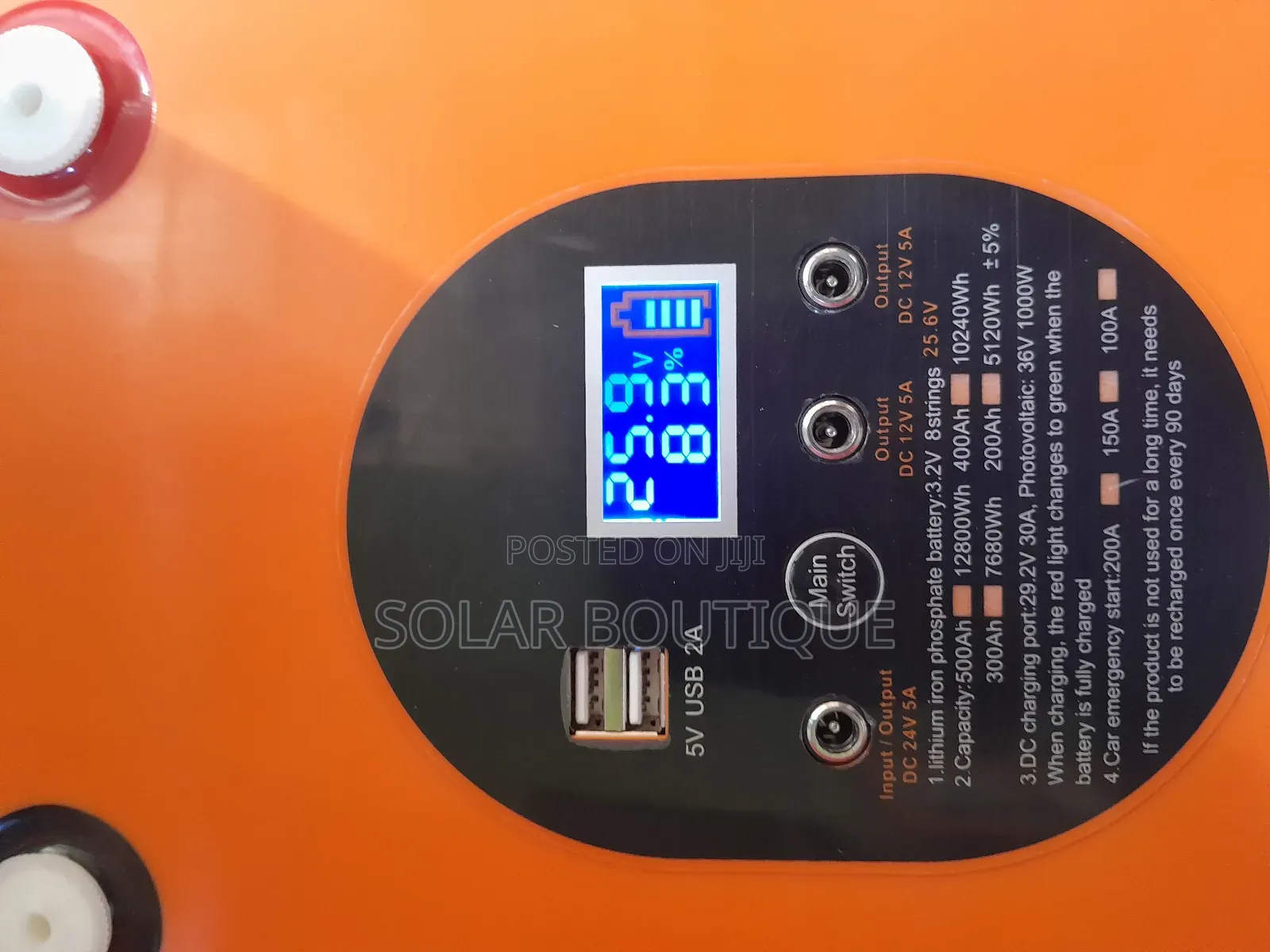 400ah/3.5kwh 25.6v Sukhig Lithium Ion Battery