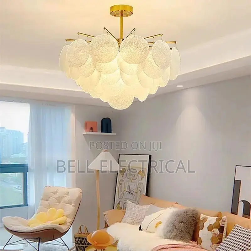 Elegant Glass Disc Chandelier