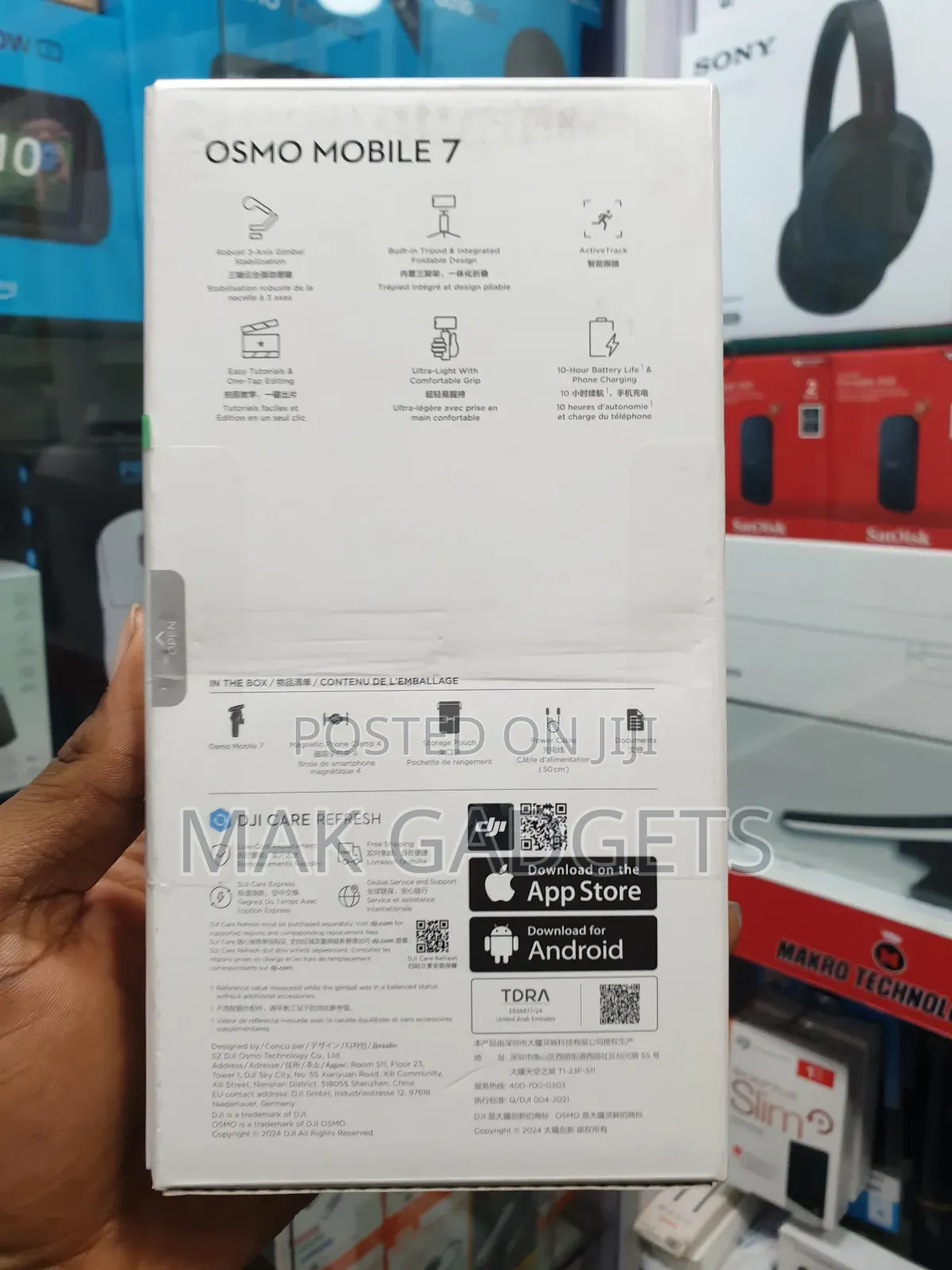 Dji Osmo Mobile 7 Gimbal Stabilizer for iPhone- Android.