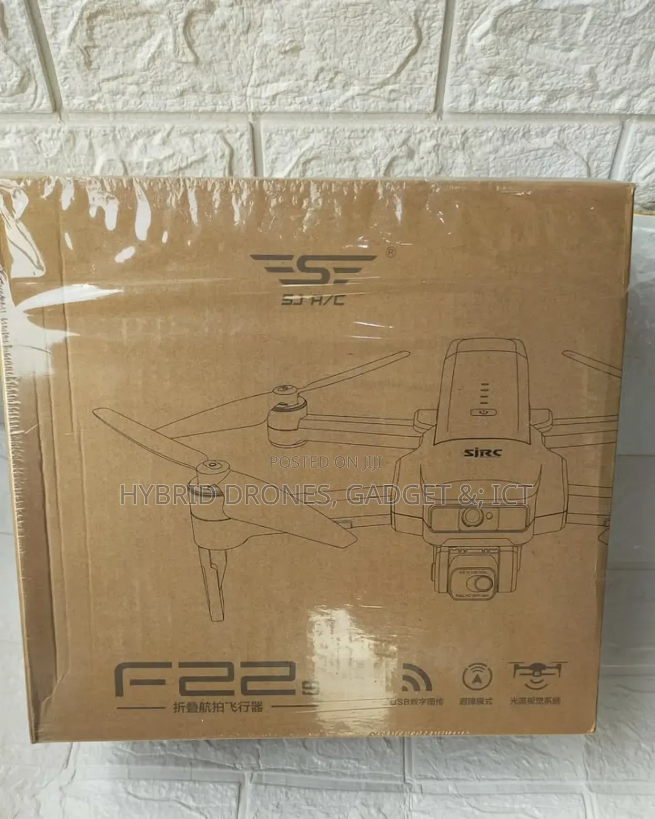 F22s Profesional Drone Wit Obstacle Avoidance + 2 Battery