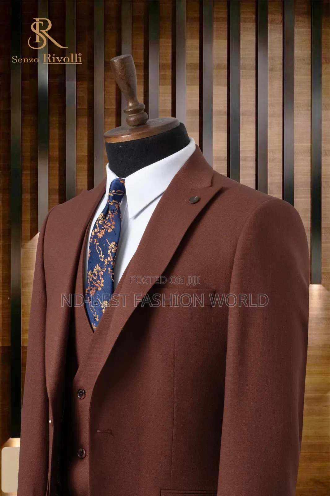 Black Senzo Revolli Men's Suit
