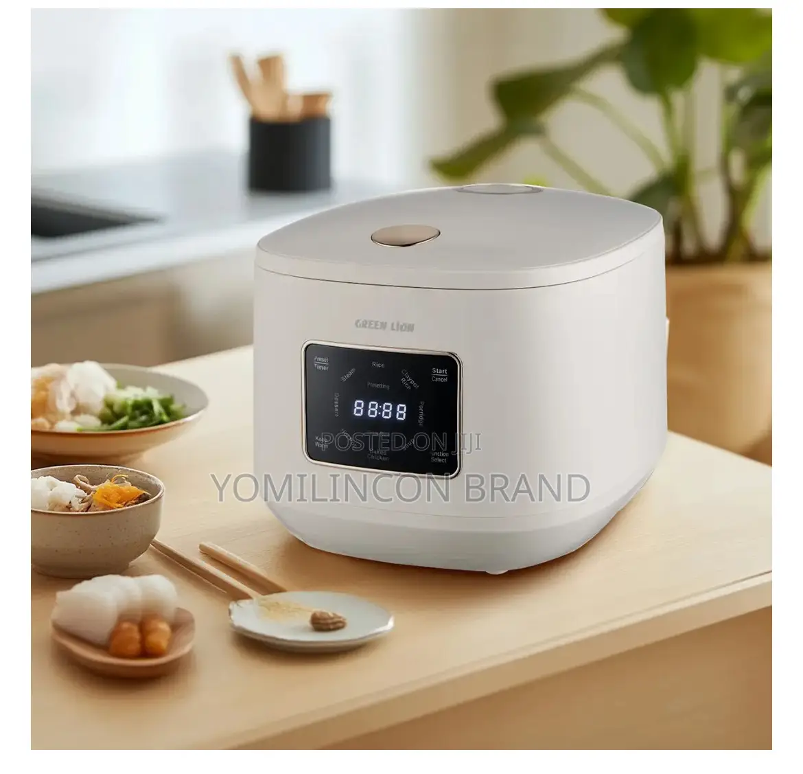 Green Lion GRC-20 Digital Rice Cooker 2l - White