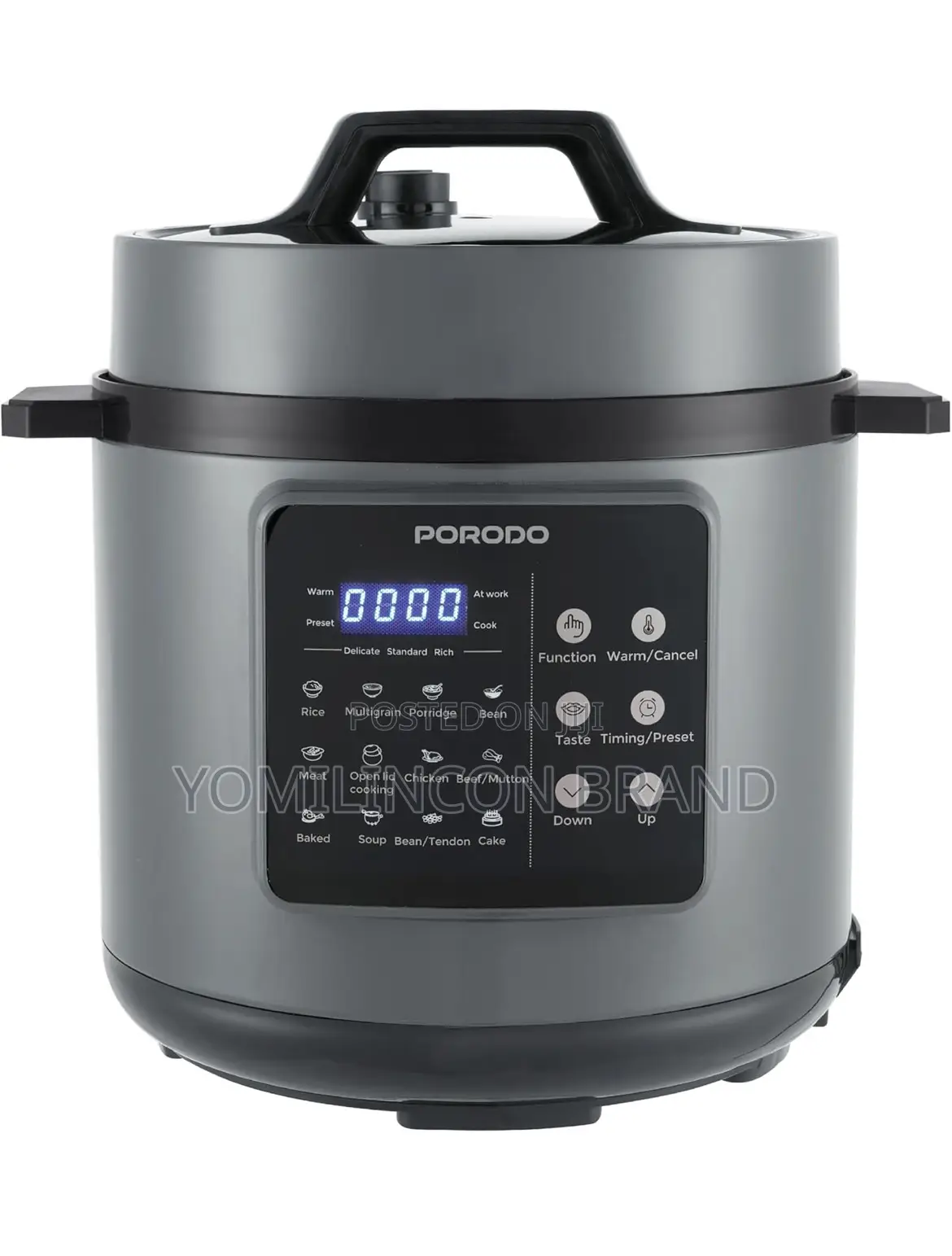 Porodo Lifestyle 1300w Electric Pressure Cooker 6l - Black