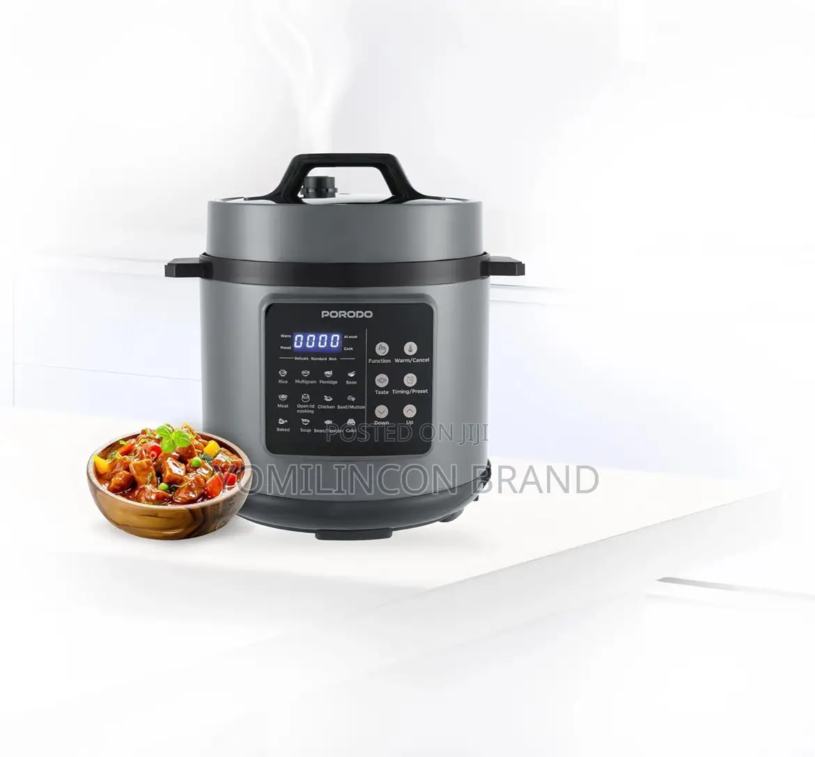 Porodo Lifestyle 1300w Electric Pressure Cooker 6l - Black