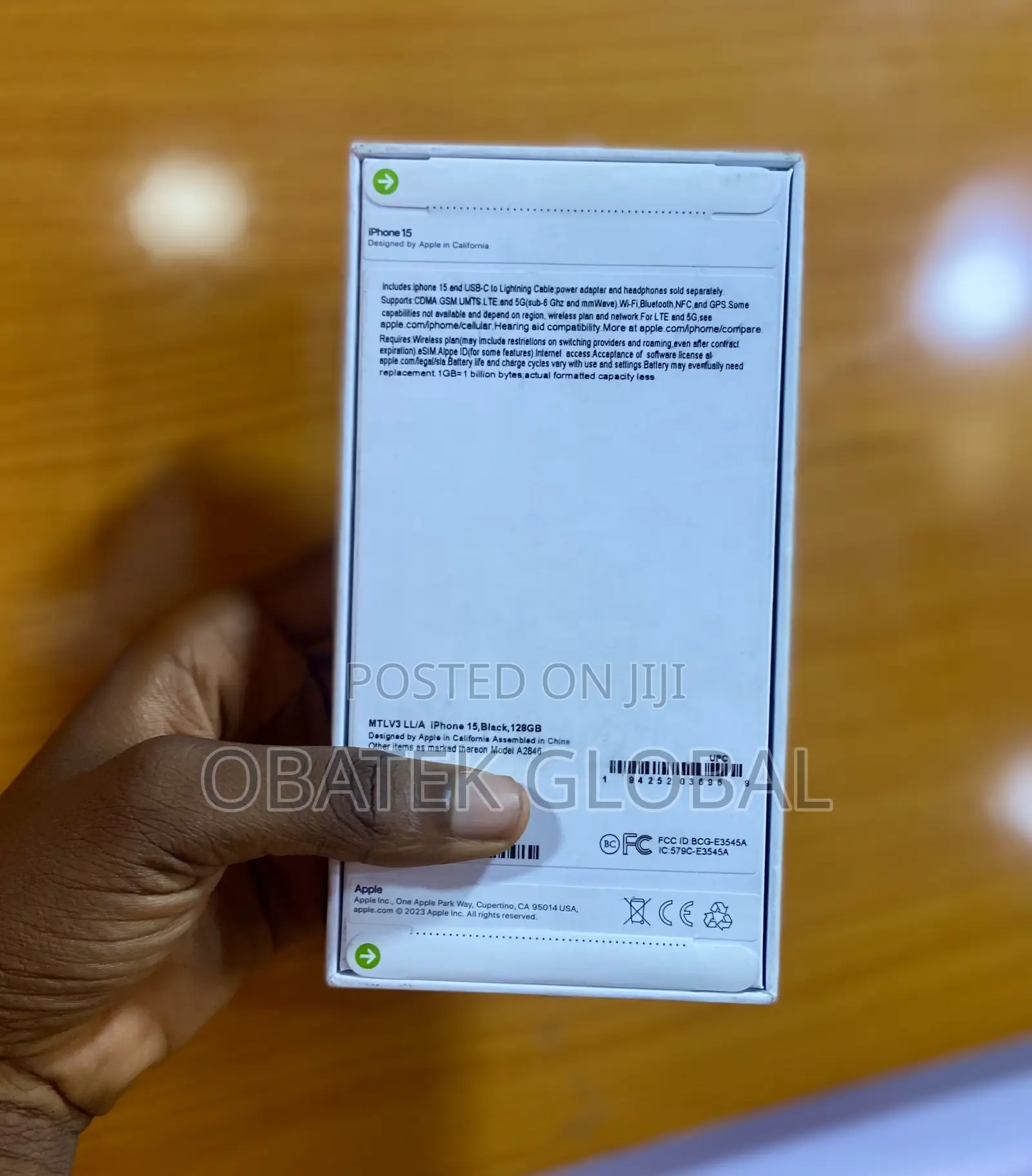New Apple iPhone 15 128 GB Black