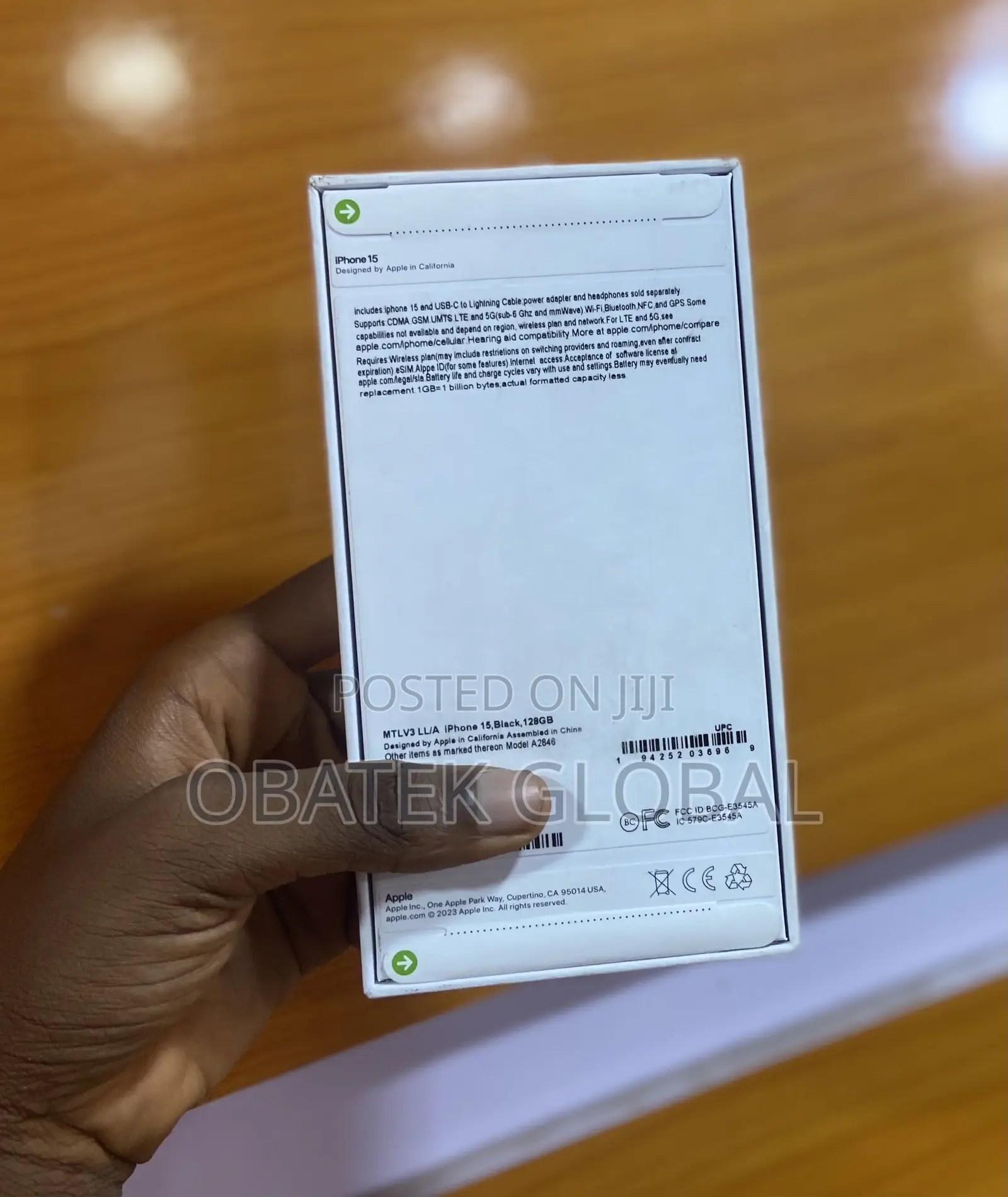 New Apple iPhone 15 128 GB Black