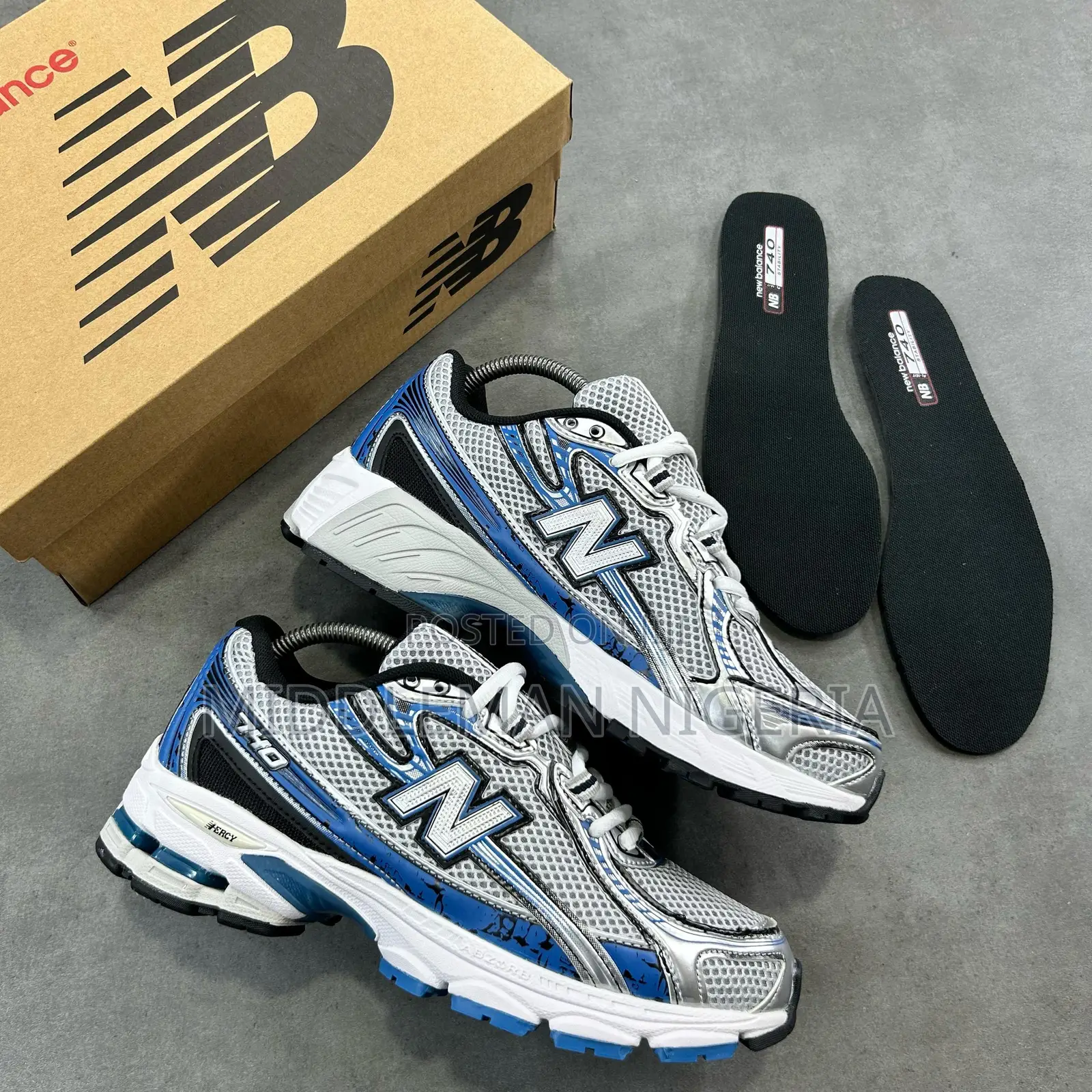 New Balance 740 Dark Blue Gray Sneakers