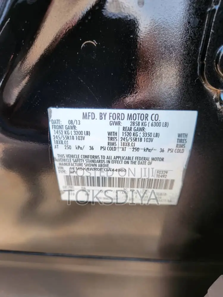 Ford Explorer EcoBoost FWD (2.0L 4cyl) 2014 Black