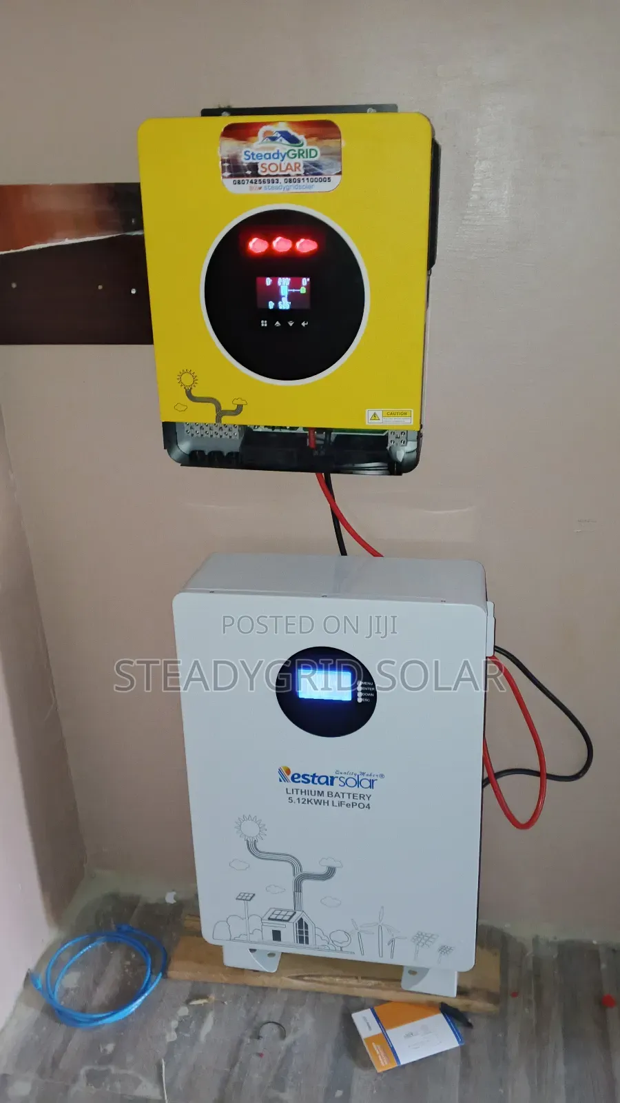 Solar Powered 6.2kva + 5.12kwh Lithium Ion Battery