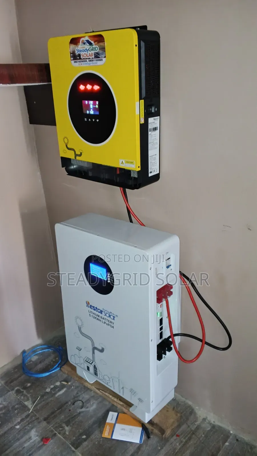 Solar Powered 6.2kva + 5.12kwh Lithium Ion Battery