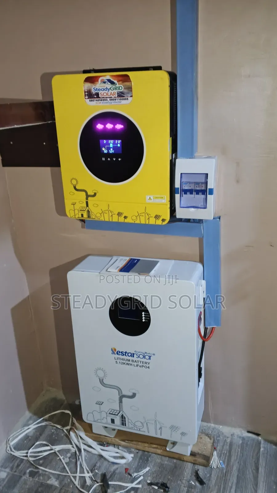 Solar Powered 6.2kva + 5.12kwh Lithium Ion Battery