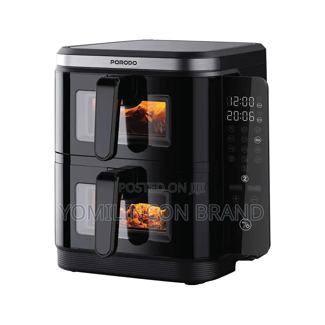 Porodo Lifestyle Double Stack Air Fryer With 12 Presets