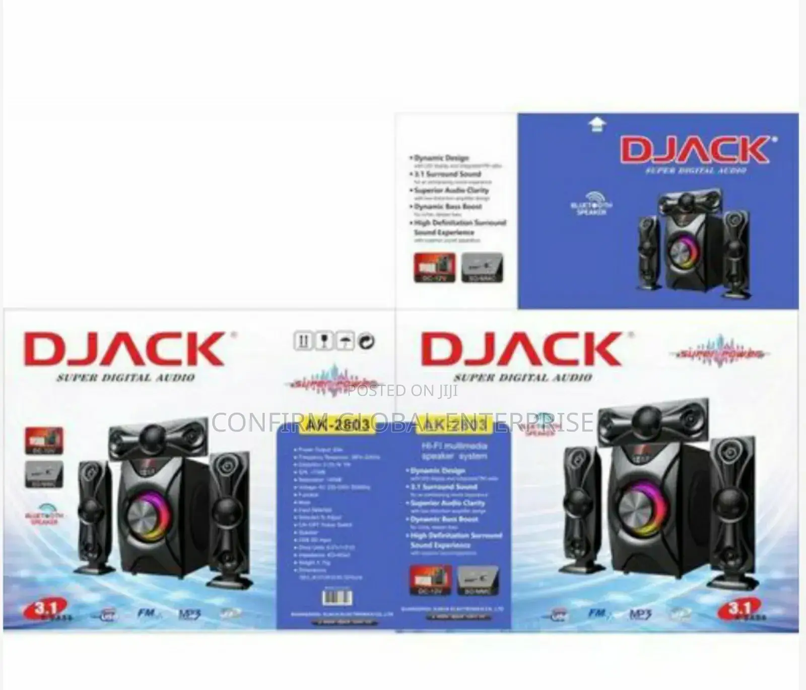 Djack Heavy Duty 3.1 Bluetooth Home Theatre System Ak2803