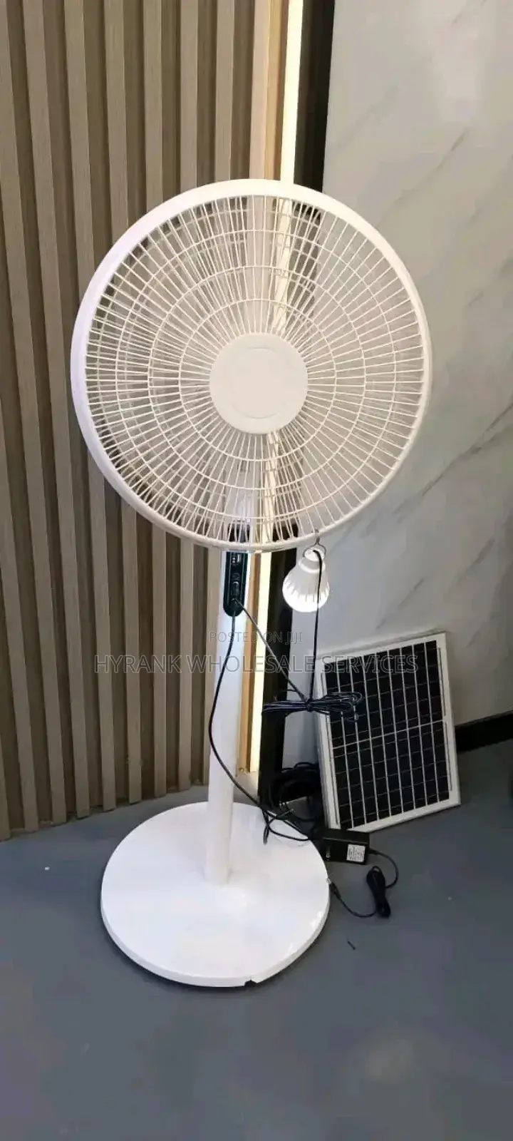 Rechargeable and Solar Standing Fan