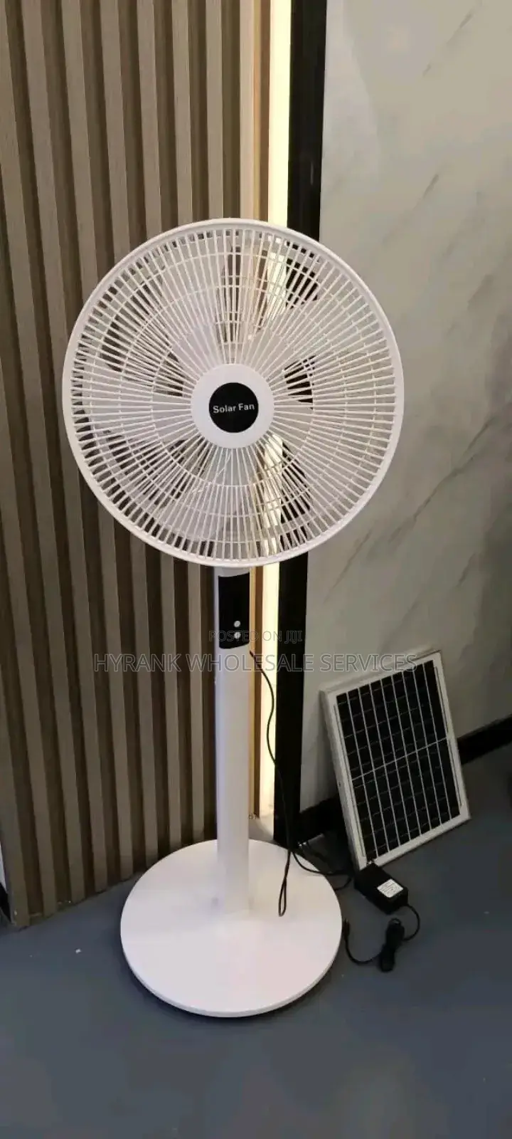 Rechargeable and Solar Standing Fan