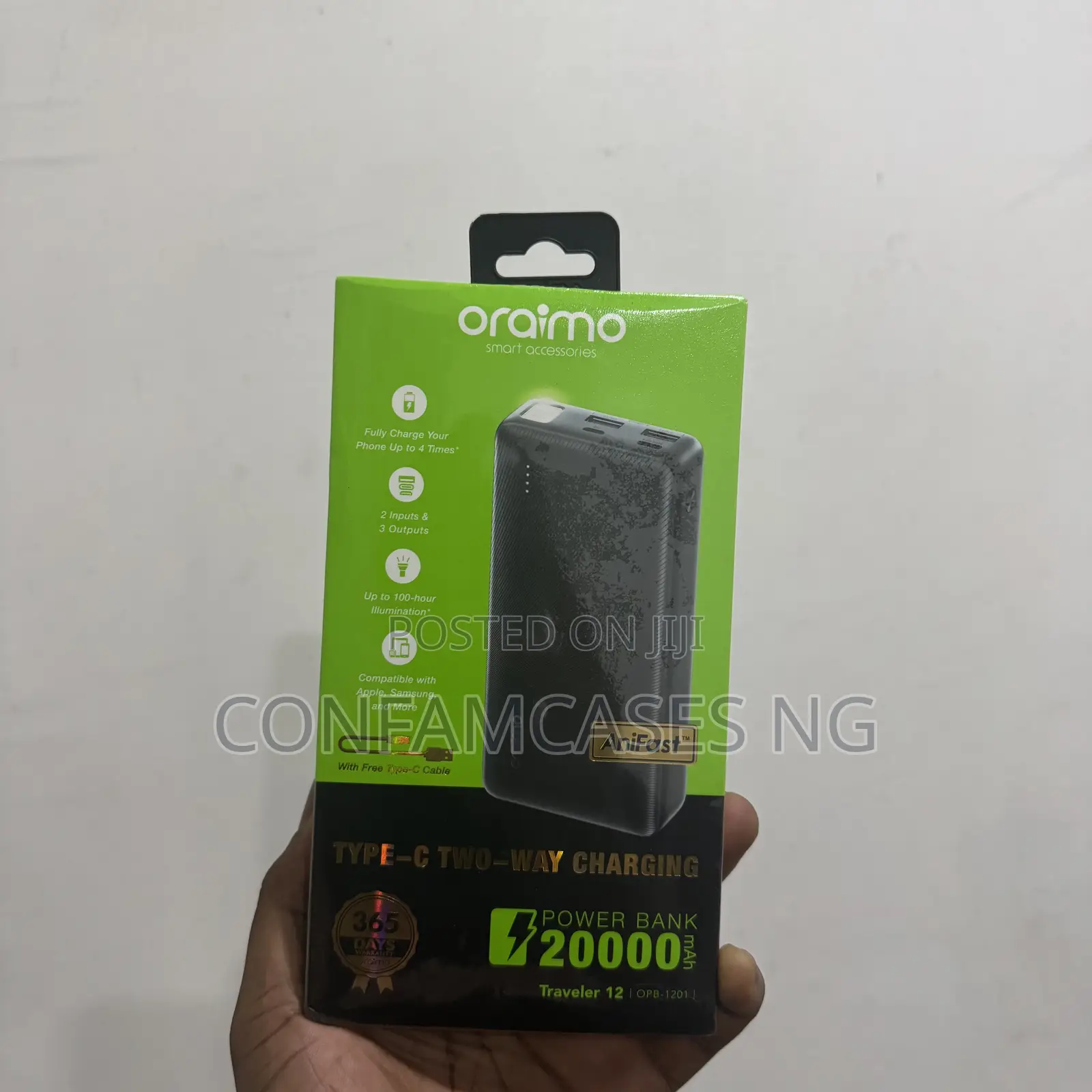 Oraimo 20000mah Power Bank With Torch