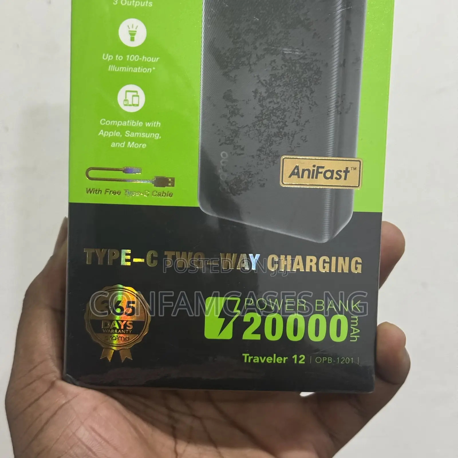 Oraimo 20000mah Power Bank With Torch