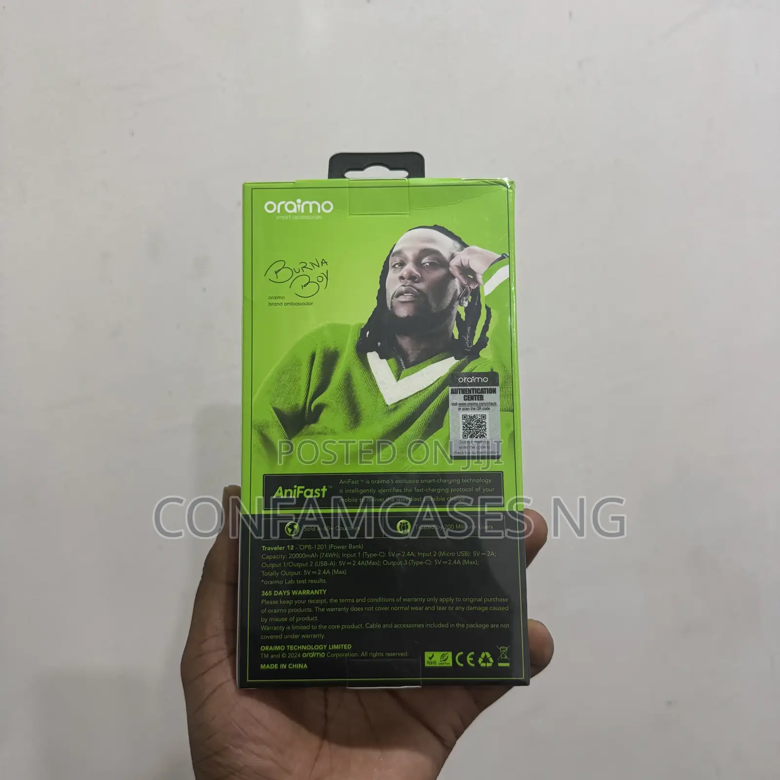 Oraimo 20000mah Power Bank With Torch