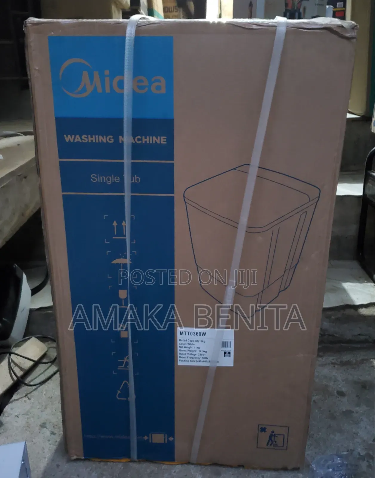 Midea Washing Machine Single Tub