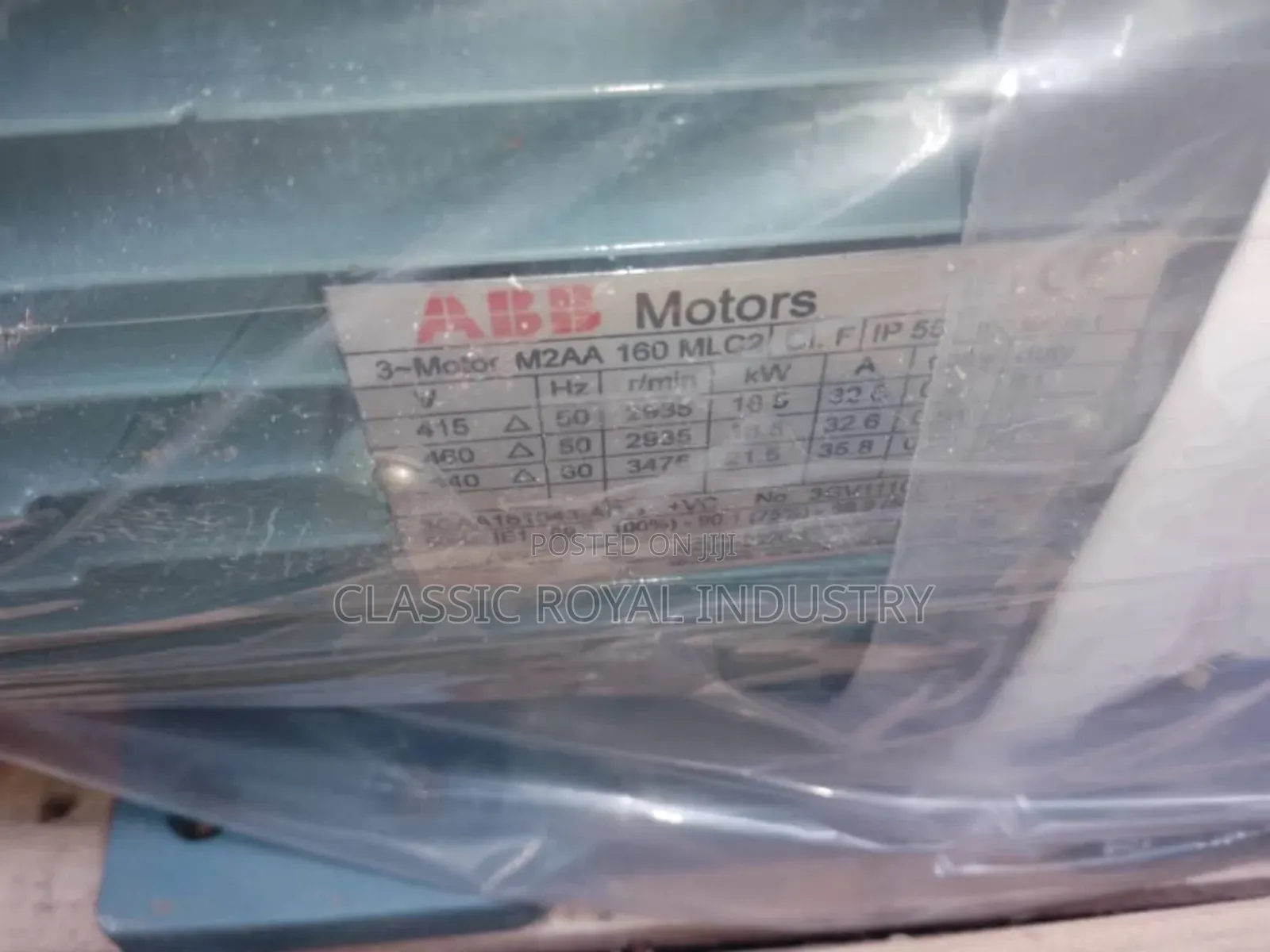 ABB Electric Motor 18.5 Kw High Speed 25 HP 2935 RPM