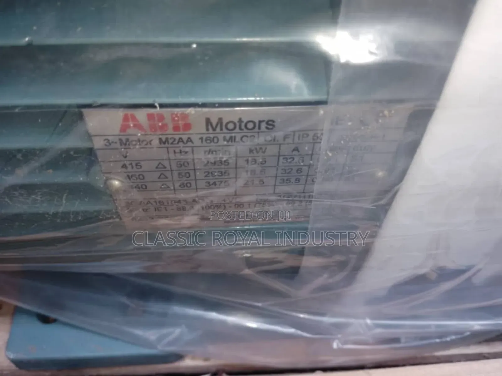 ABB Electric Motor 18.5 Kw High Speed 25 HP 2935 RPM