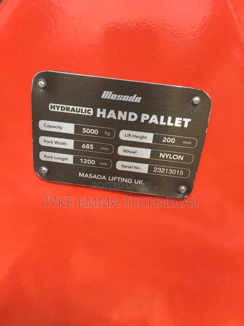 5ton Hydraulic Hand Pallet Trolley