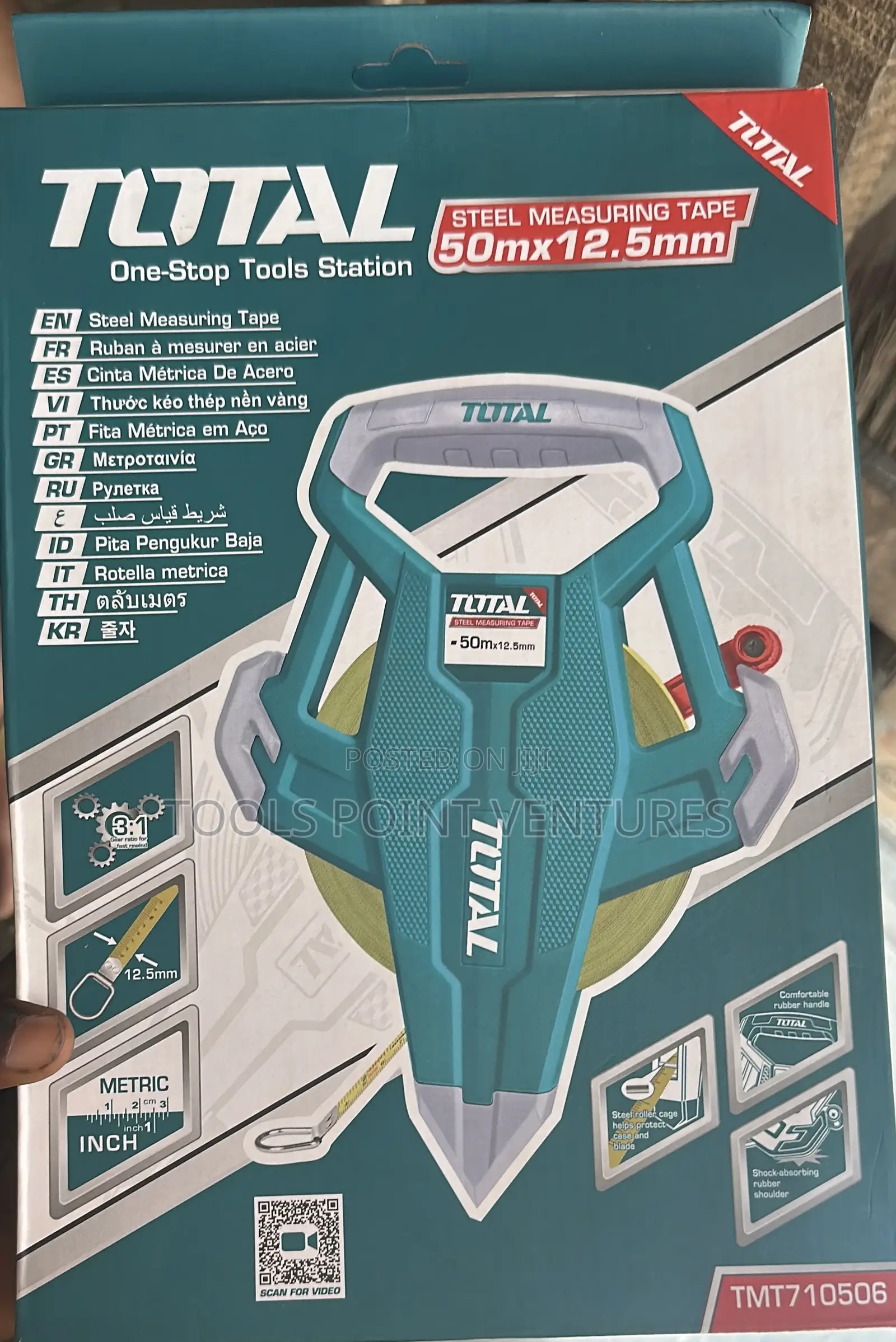Total Steel Measuring Tape 50m