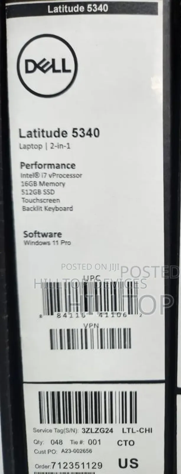 New Laptop Dell Latitude 5340 16GB Intel Core I7 SSD 512GB