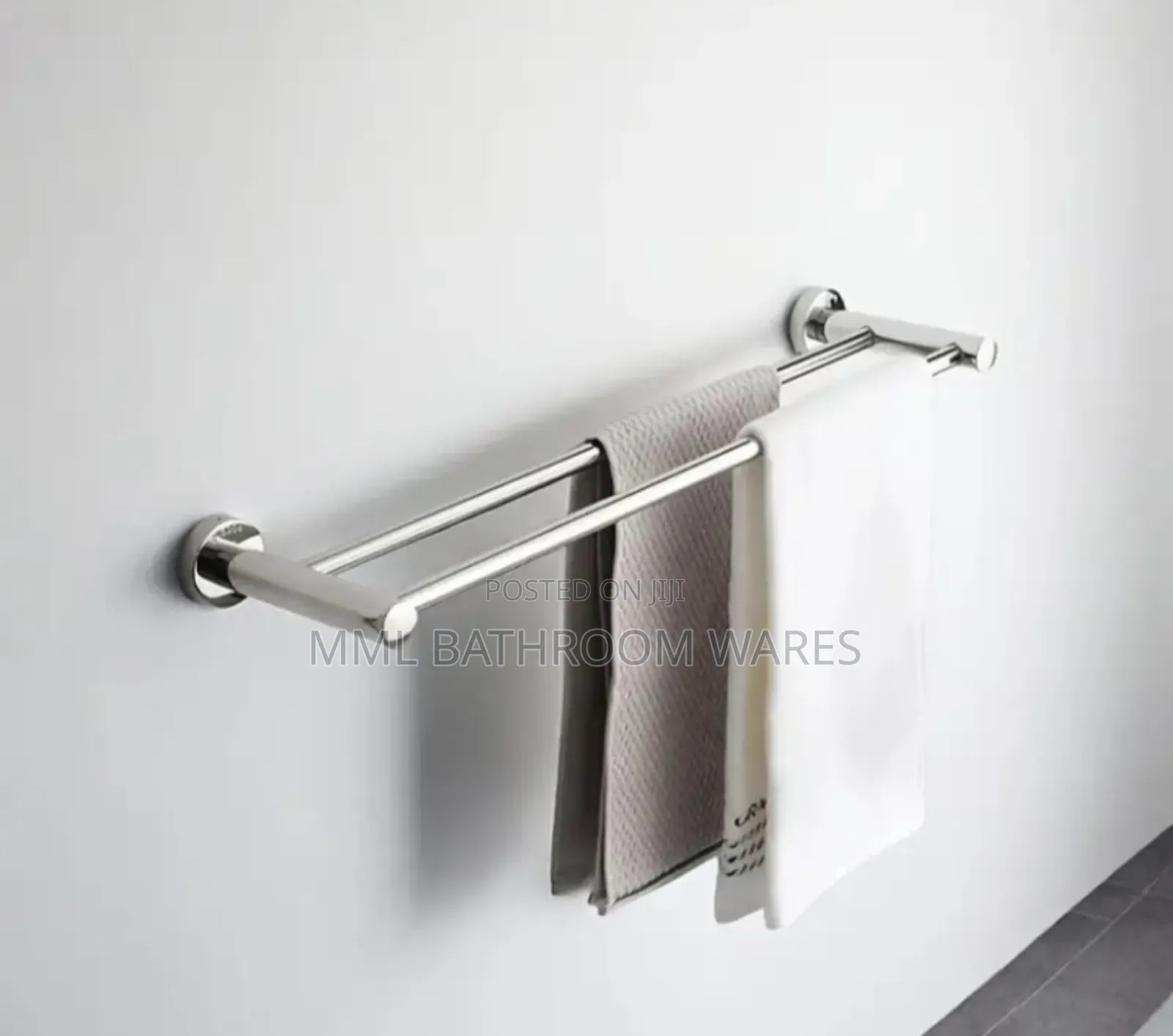 Stainless Steel Towel Rack, 60cm Wall Mounted Towel Bar