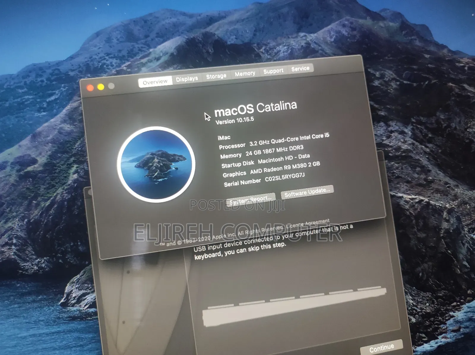 Desktop Computer Apple iMac 24GB Intel Core i5 HDD 1T