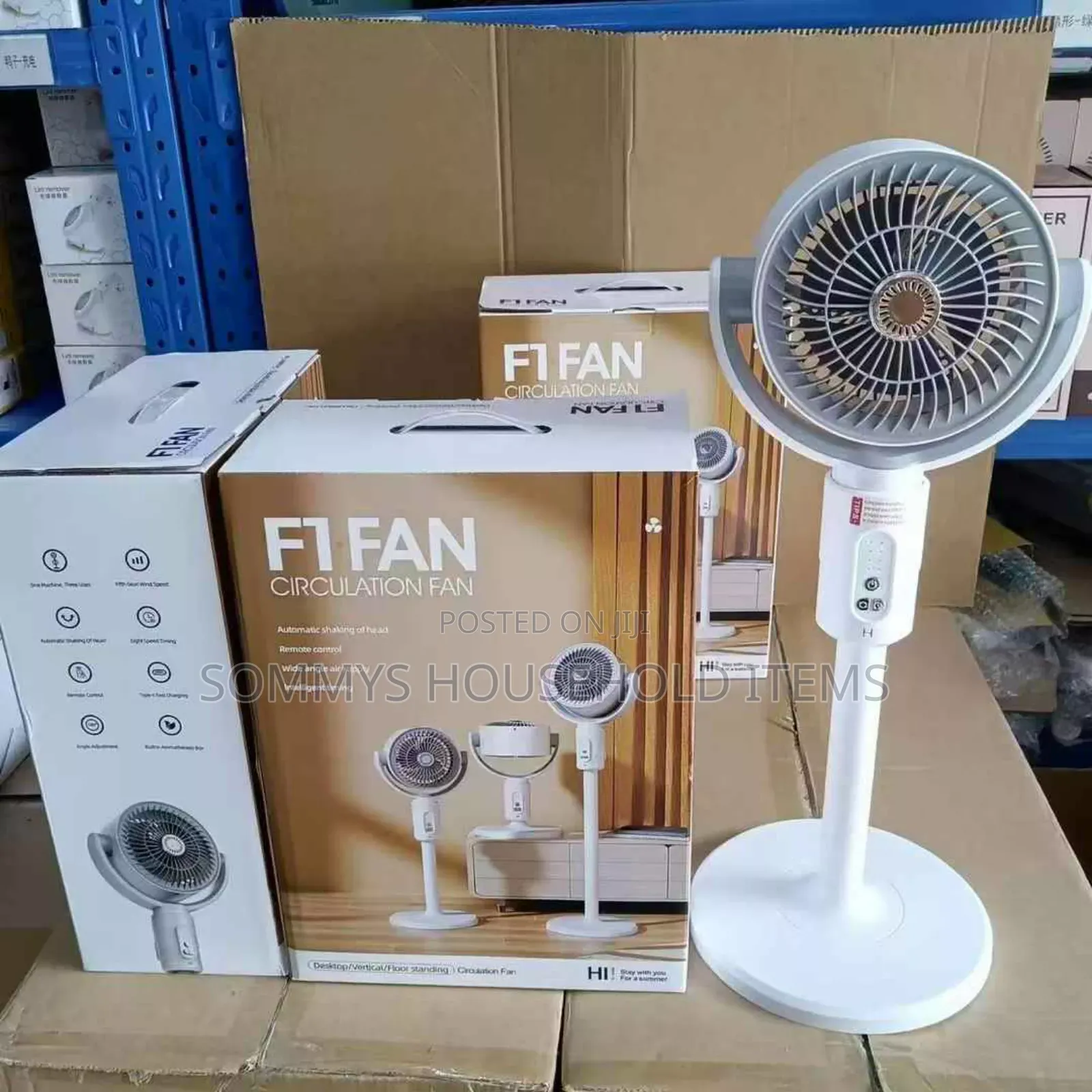 Adjustable Rechargeable Fan With Remote Control