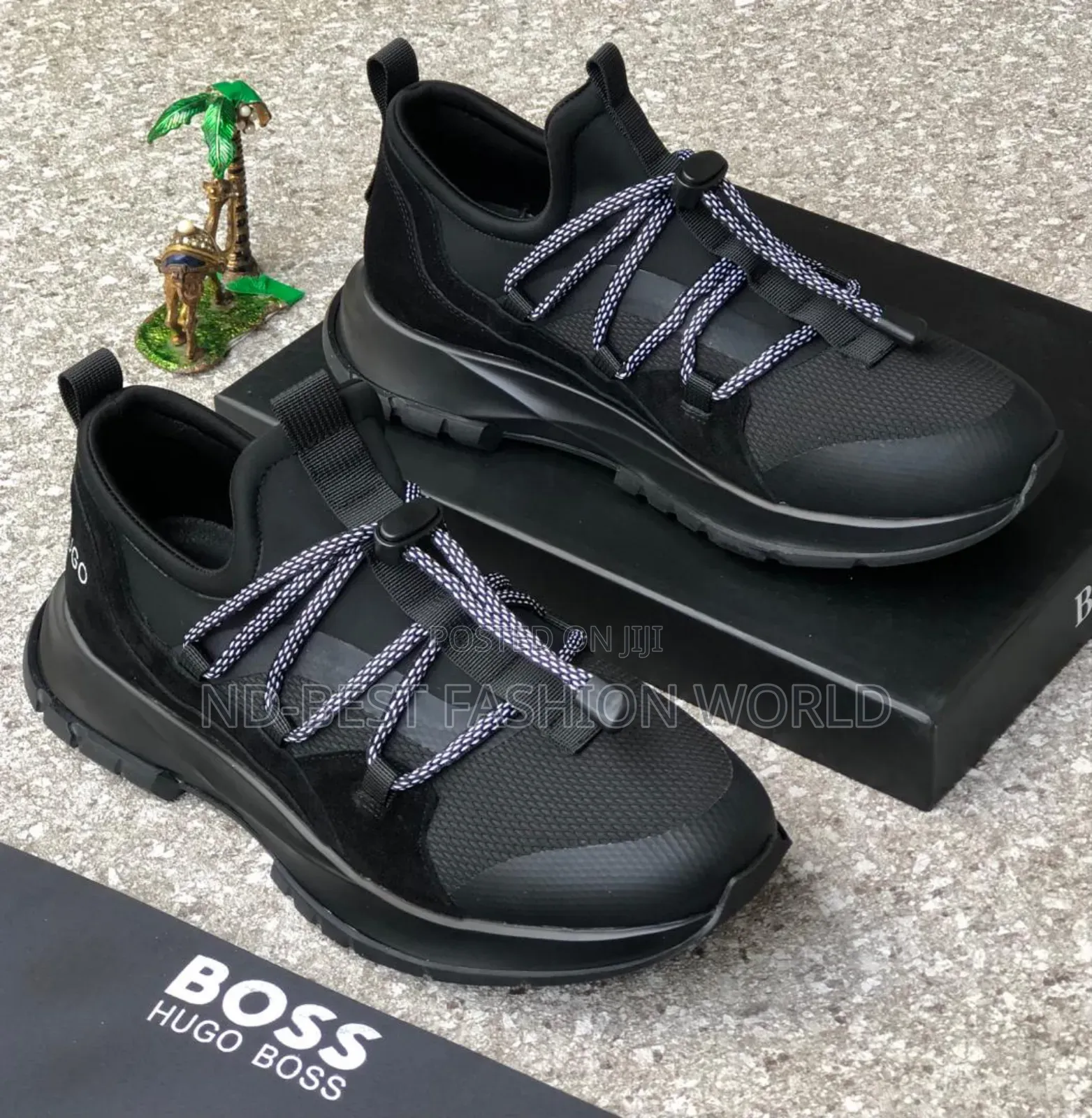Black Quality Luxury Sneakers