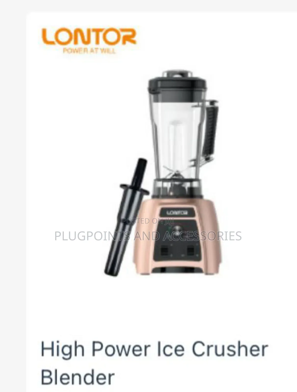 Lontor High Power Blender 1500w Copper Motor Clearance Sales